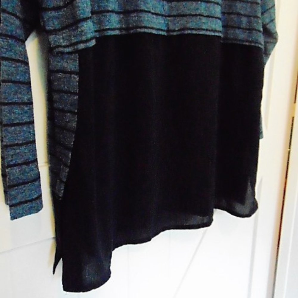 Ann‎ Taylor LOFT Long Sleeve Striped Tunic Top - Picture 5 of 6
